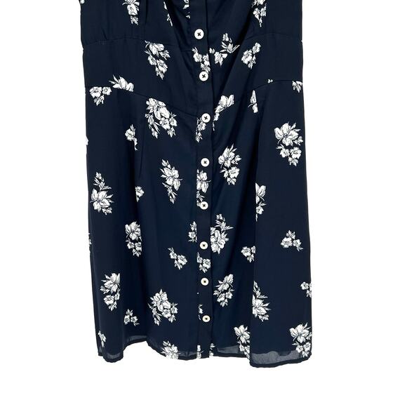 Abercrombie & Fitch women’s puff sleeves button front mini dress - Picture 4 of 9